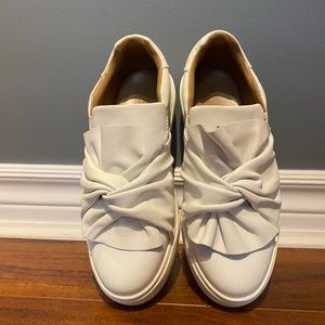 ALDO white leather sneakers size 7.5